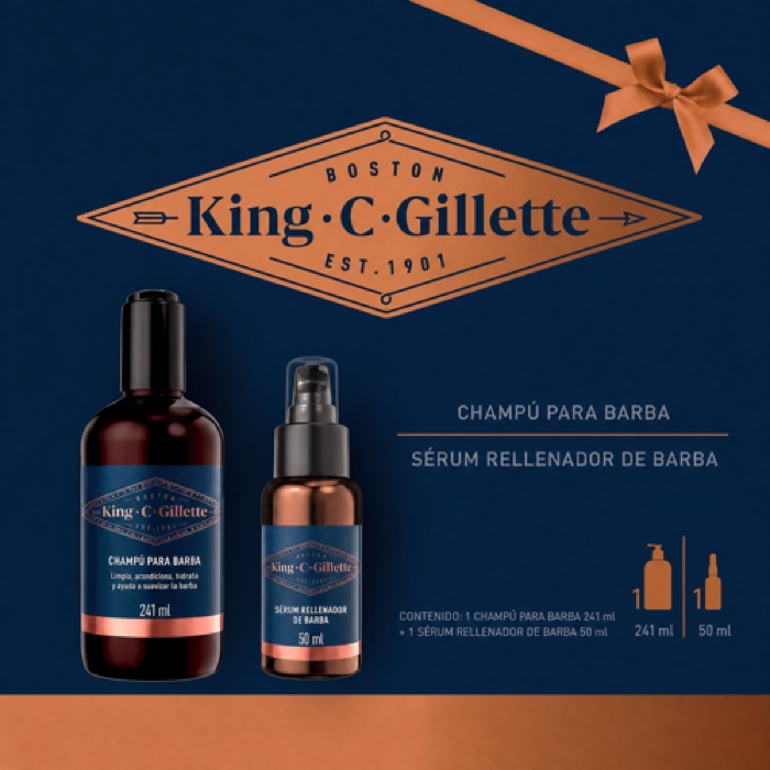 Kit de barba King C. Gillette
